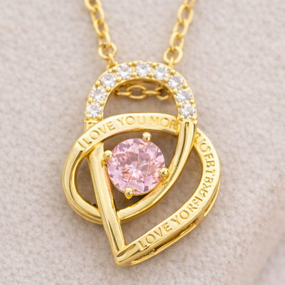 14 Ayar Altın Kaplama Pırlanta Detay Kalp Kolye