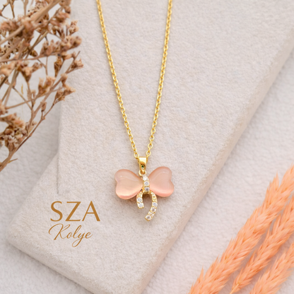 14 Ayar Altın Kaplama Fiyonk Kolye