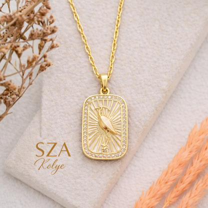 14 Ayar Altın Kaplama Zarif Kolye