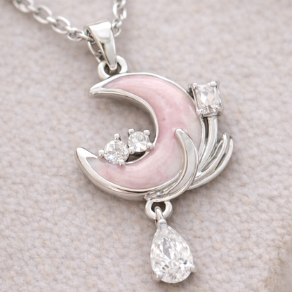 14 Ayar Altın Kaplama Gümüş Hilal Kolye