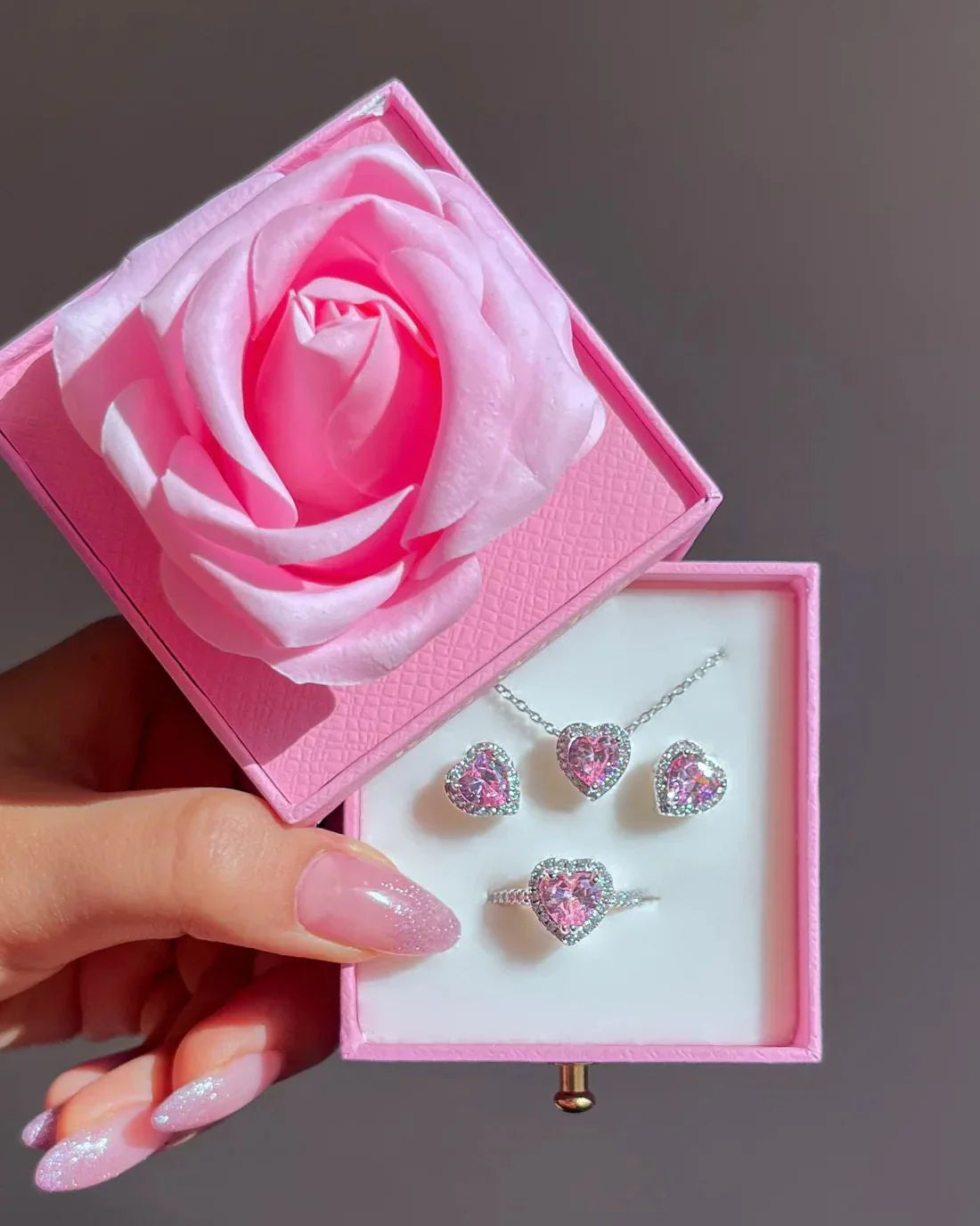 14 Ayar Altın Kaplama Pandora Kolye+Yüzük+Küpe Set
