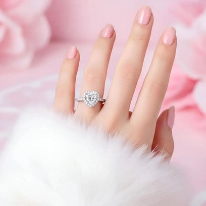 14 Ayar Altın Kaplama Pandora Yüzük(Beyaz Taş)