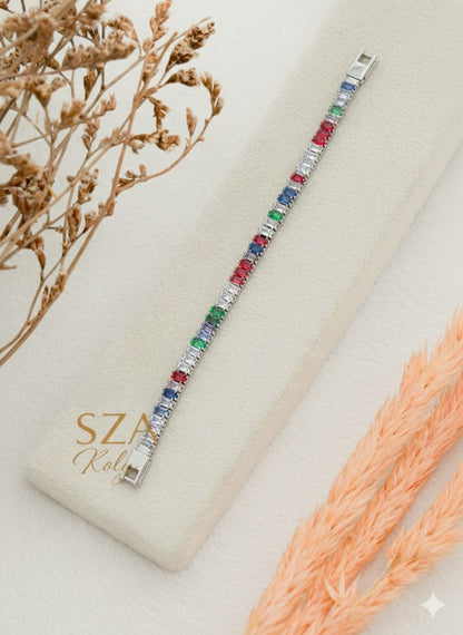 Renkli Taş Su Yolu Bileklik